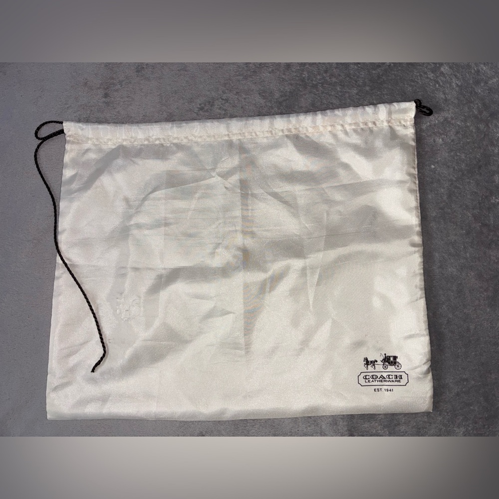 Coach Ivory Dust Bag with Logo